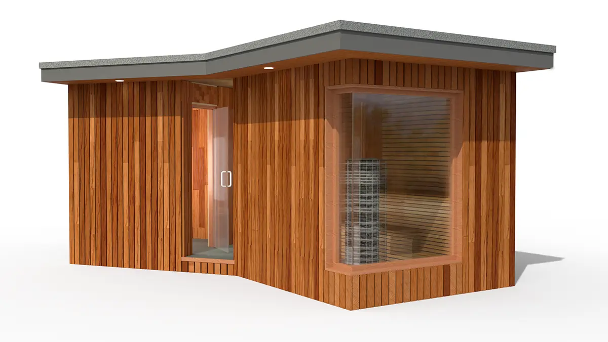 Cedar Wood Gable+ Steam Room & Sauna