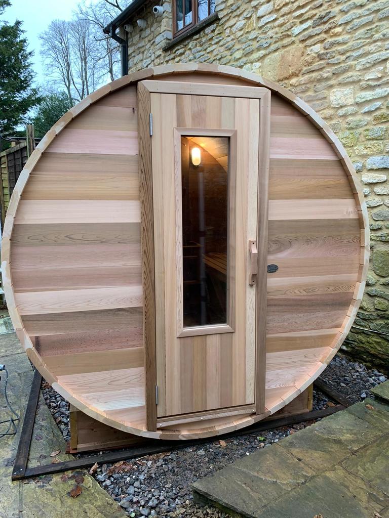 cedar wood sauna